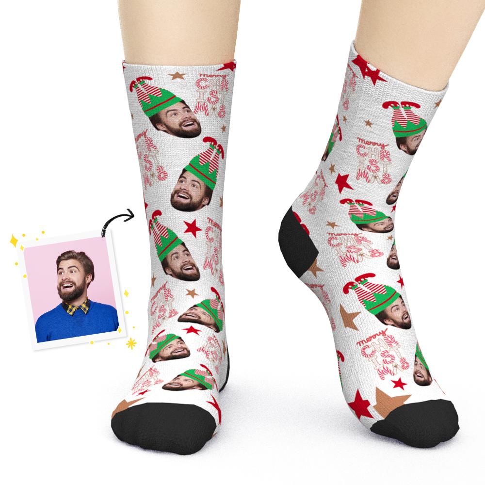 Christmas Socks Custom Photo Face Socks Great Novelty Gift