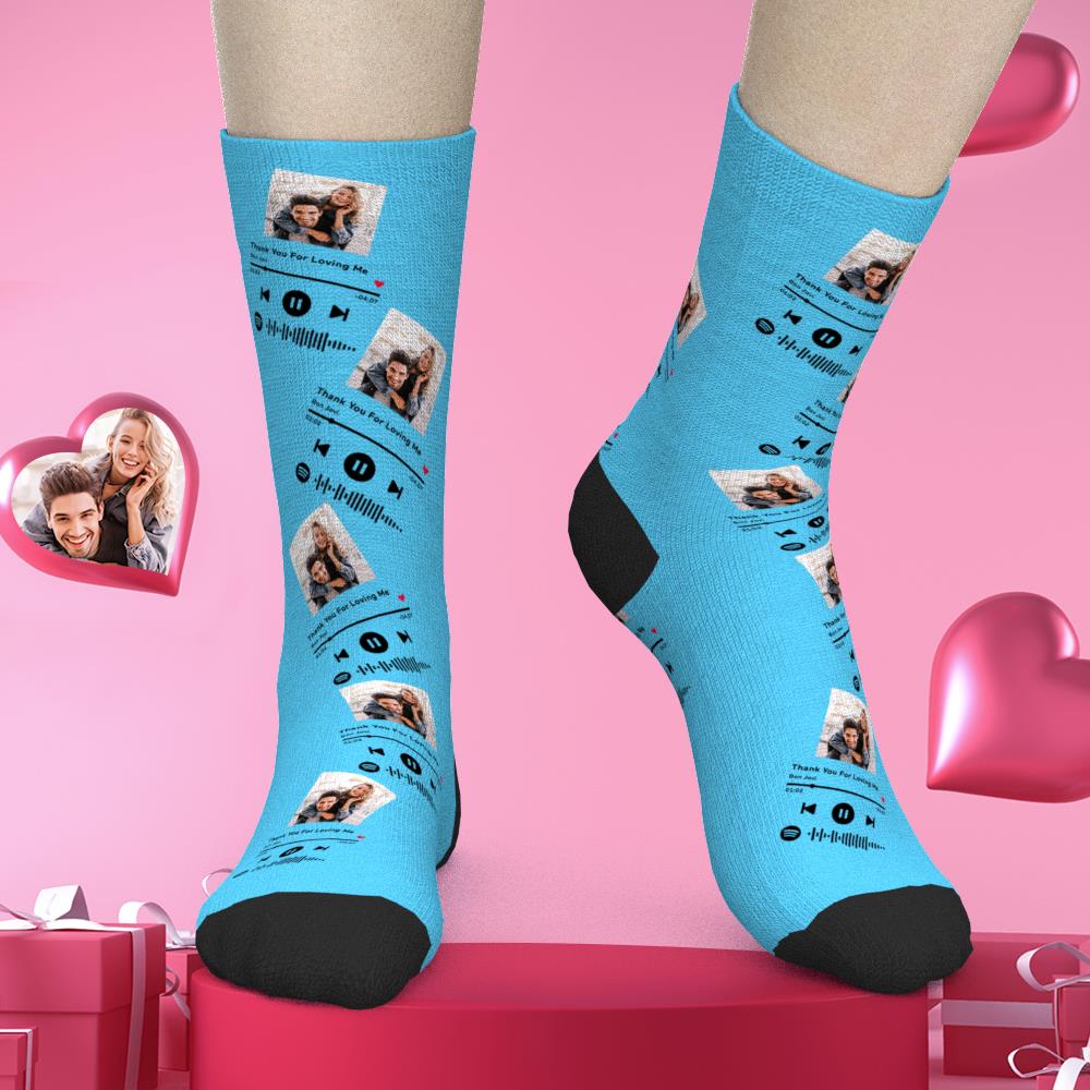 Custom Scannable Spotify Code Socks Three-dimensional Music Creative Gifts - 