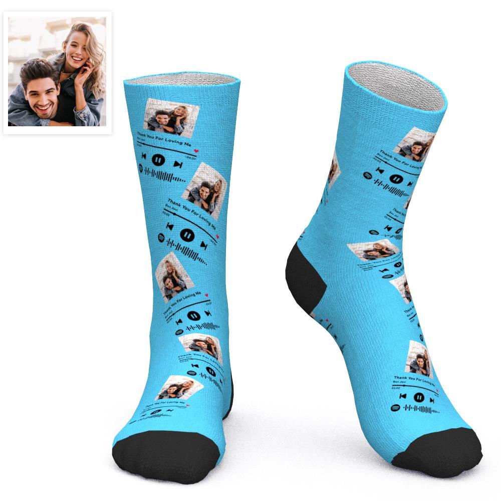 Custom Scannable Spotify Code Socks Three-dimensional Music Creative Gifts - 