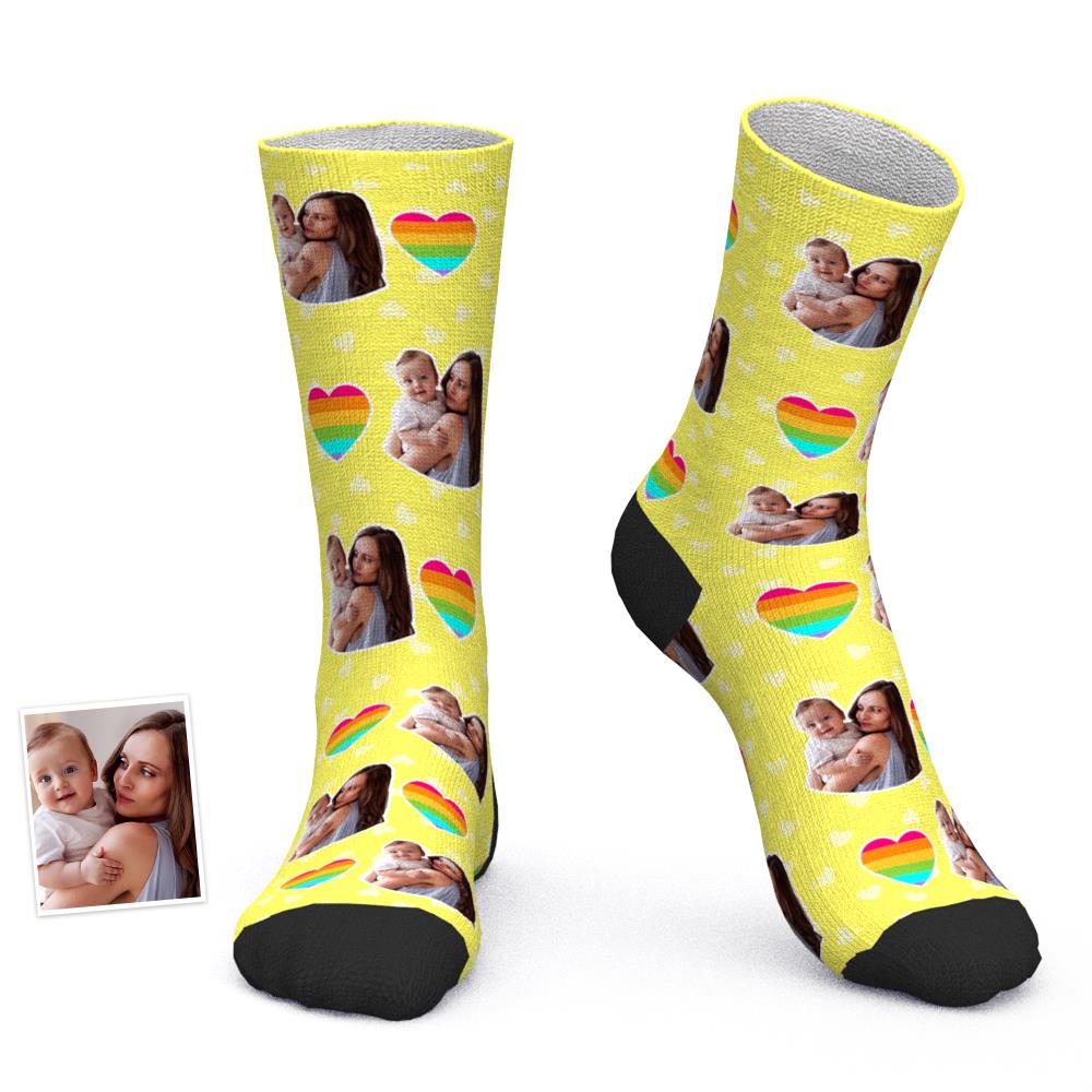 Custom Photo Socks Comfort Socks Best Socks Gift for Mom - 