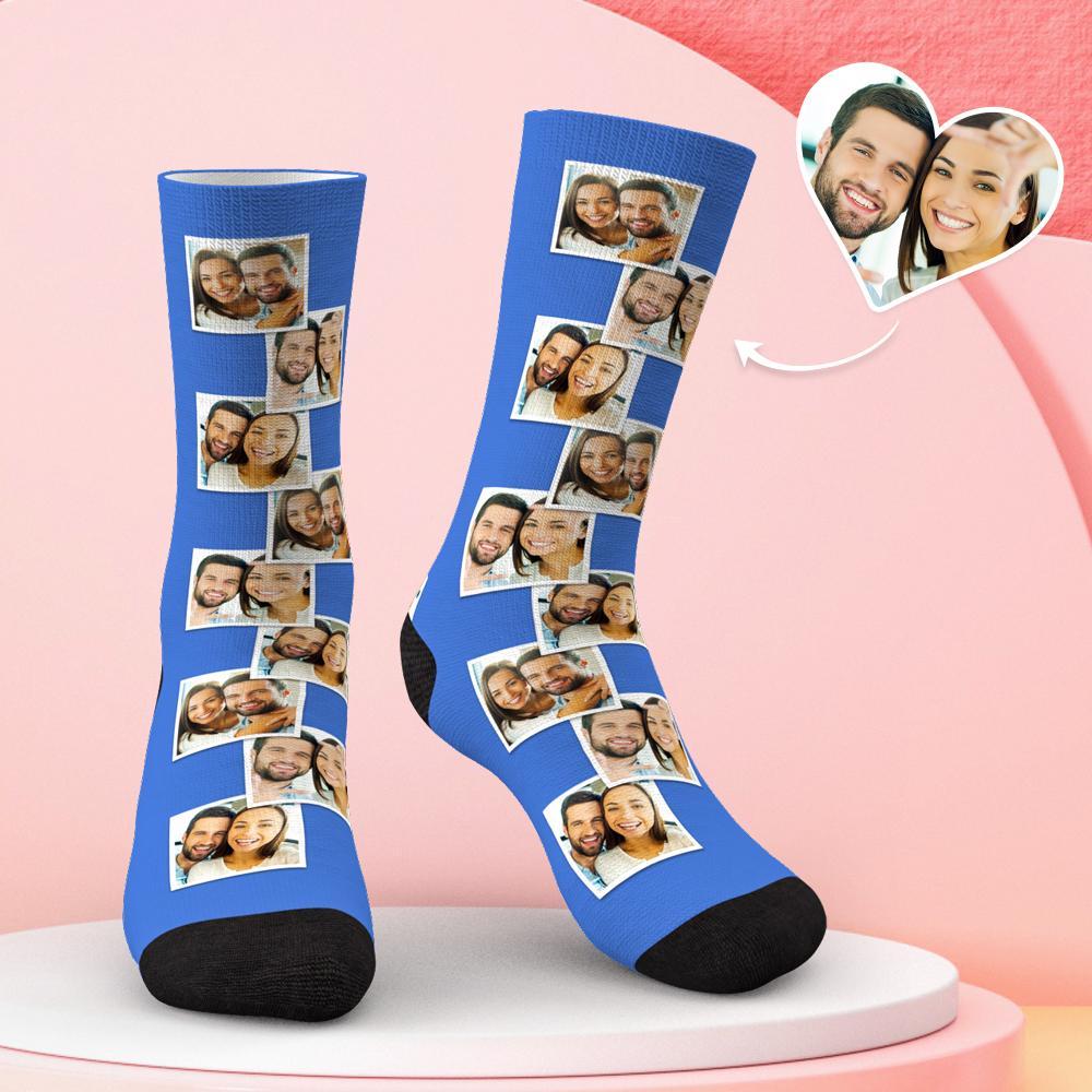 Custom Multi Photo Socks Gifts for Your Lovers with Your Photo - soufeelmy