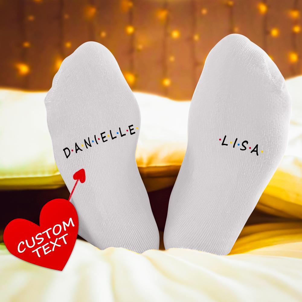 Custom Engraved Socks Friend Socks - Personalised Socks Gifts - soufeelmy