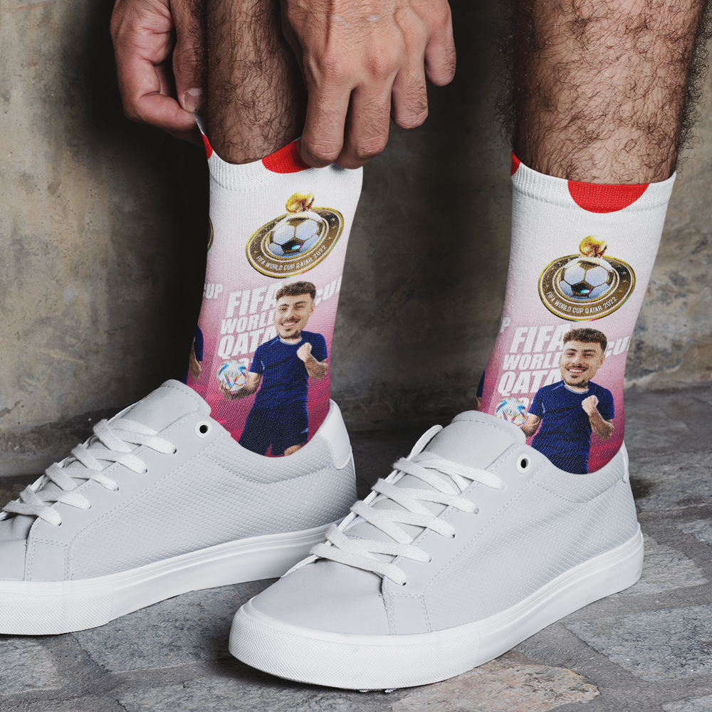Custom Photo Names Socks Personalized World Cup 2022 Socks for Friends - Japan - soufeelmy