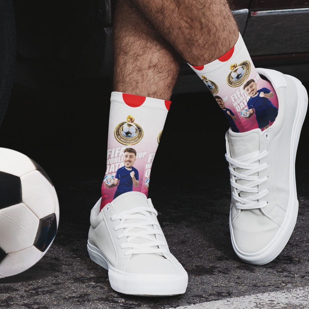 Custom Photo Names Socks Personalized World Cup 2022 Socks for Friends - Japan - soufeelmy