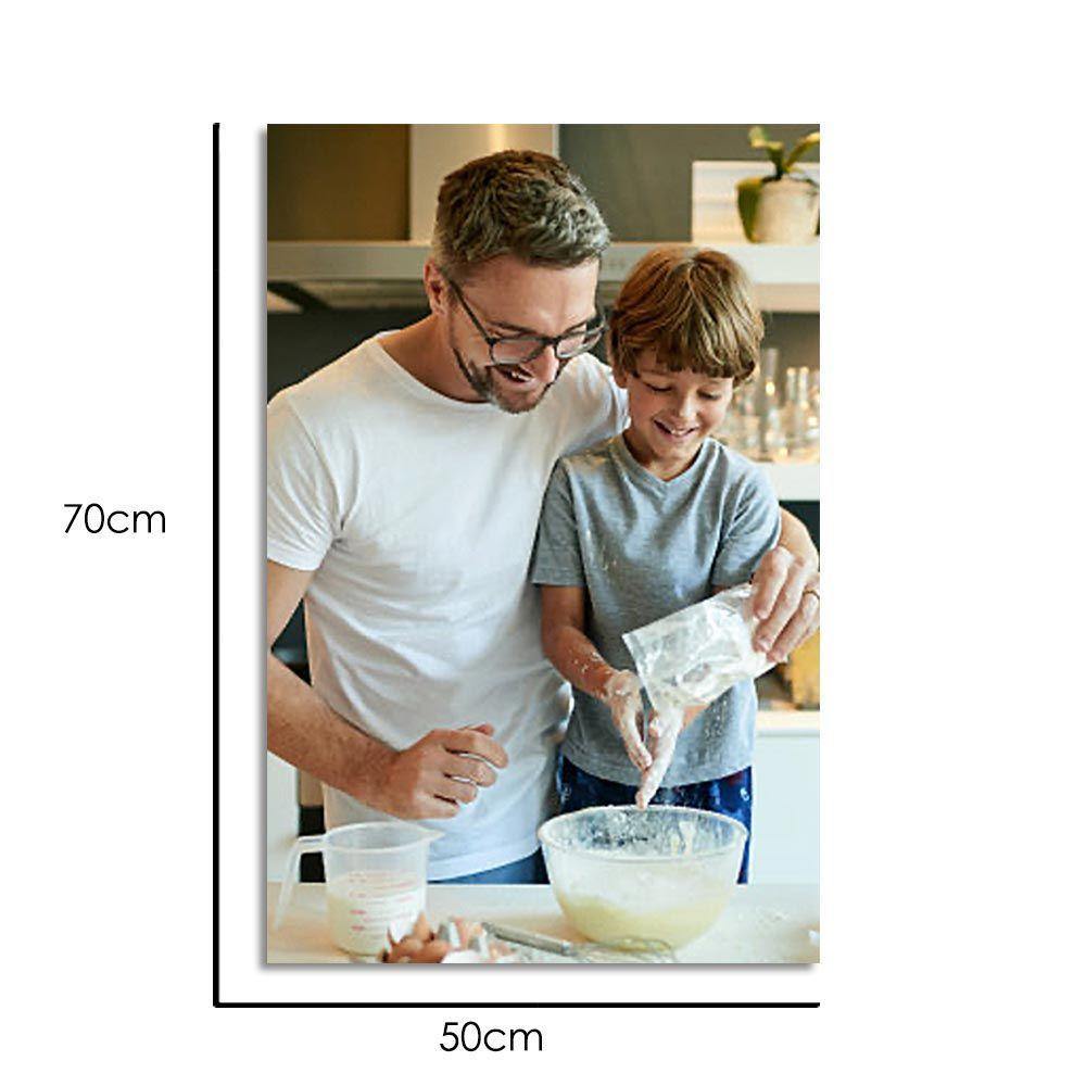 Custom Wall Art Canvas Prints Oil Painting Gifts for Greatest Dad 50*70cm Frameless - soufeelmy