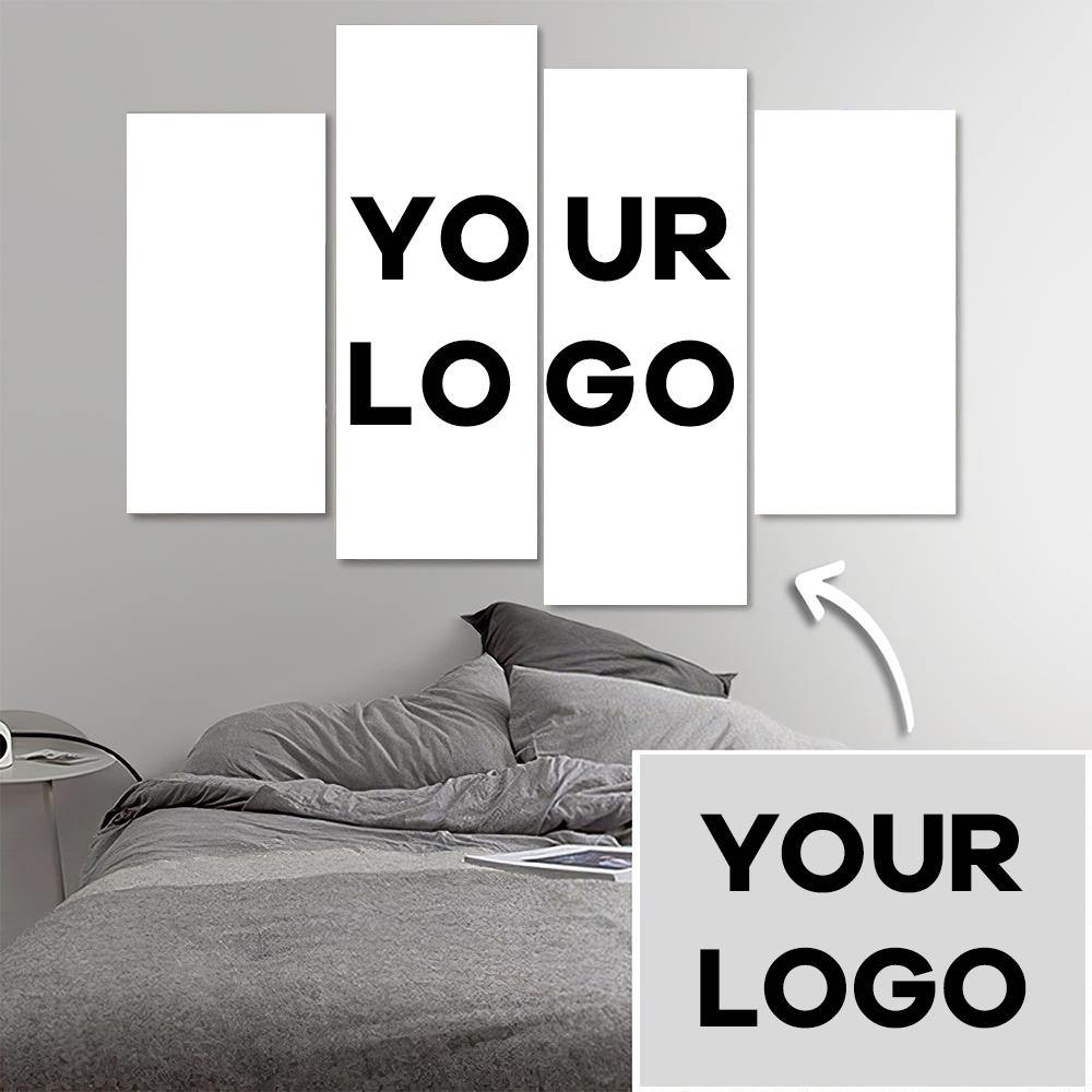 Custom Wall Art Canvas Prints Oil Painting 4 pcs Contemporary Gifts for Employees - soufeelmy