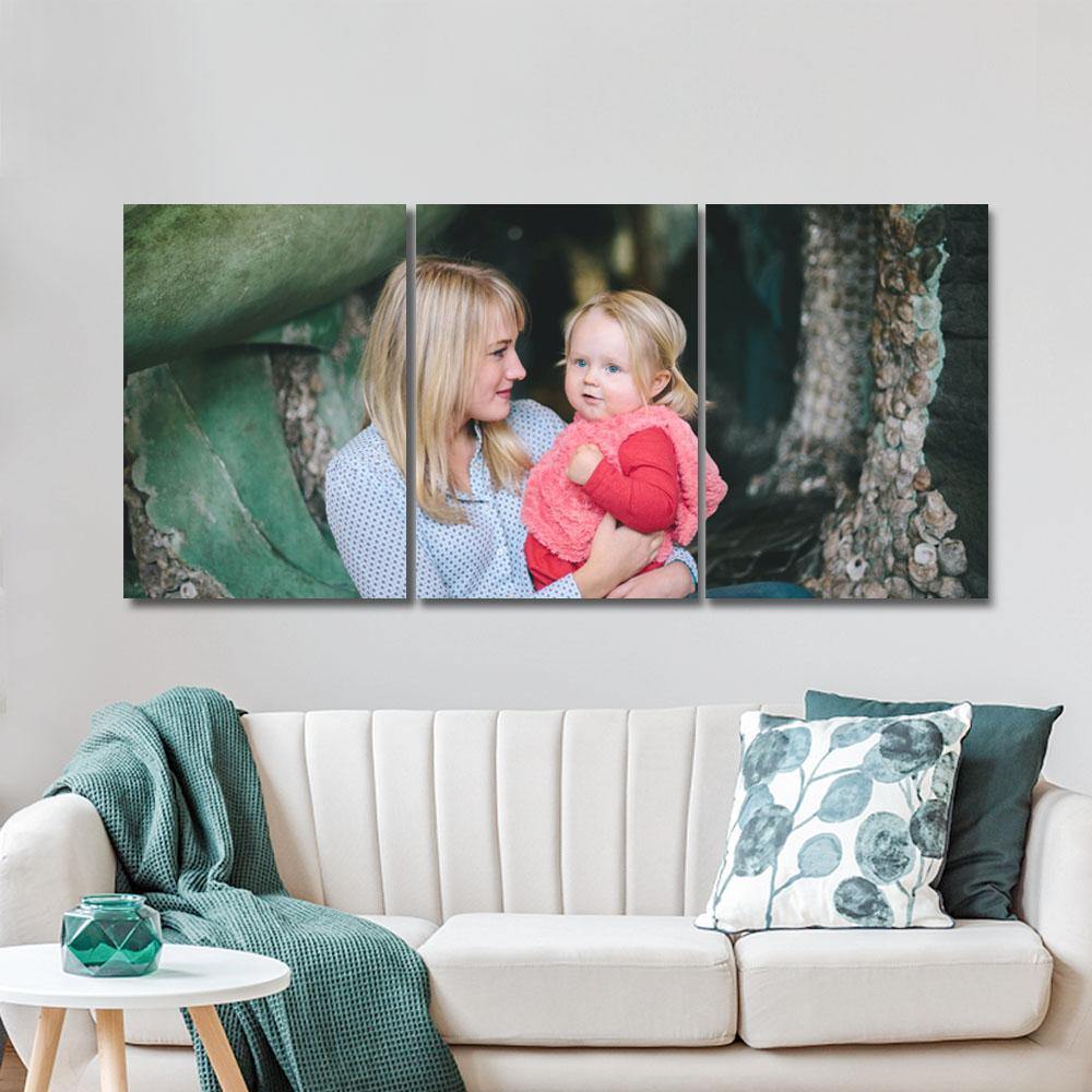 Custom Wall Art Canvas Prints Custom Oil Painting 3pcs Frameless Contemporary Family Unique Gifts - soufeelmy