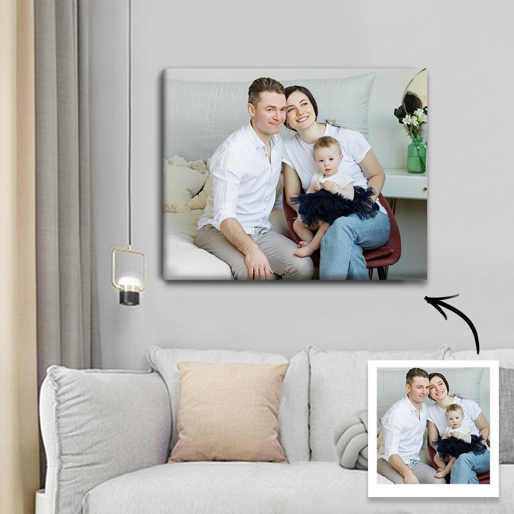 Custom Wall Art Canvas Prints Personalised Photo Custom Oil Painting Gifts with Frame - soufeelmy