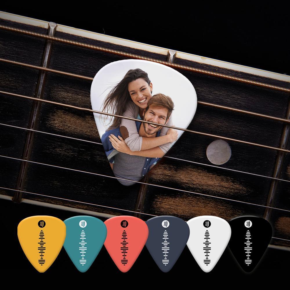 Scannable Spotify Code Guitar Pick, Engraved Custom Music Photo Guitar Pick Gifts 12 Pcs -