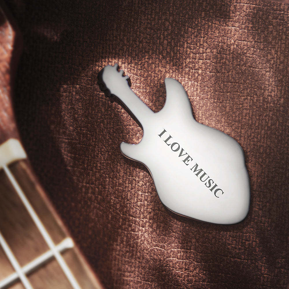 Personalized Engraved Guitar Pick Custom Guitar-Shaped Pick Gift for Guitarist - soufeelmy