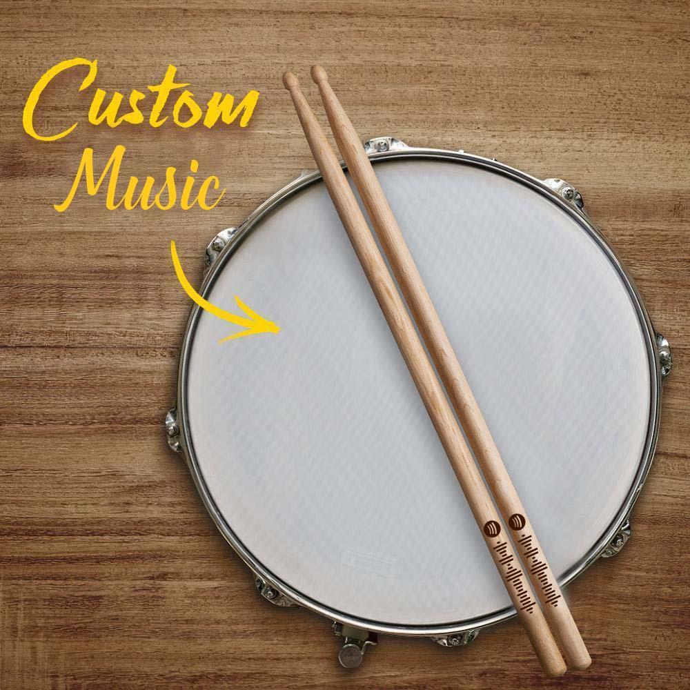 Custom Spotify Code Drumstick Wood Drumstick Unique Gifts For Musicians - soufeelmy