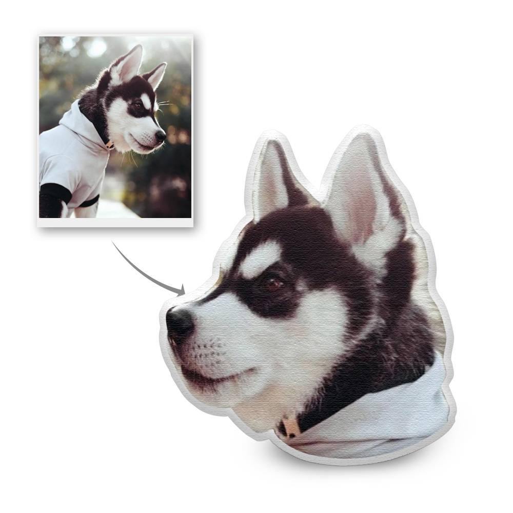 Custom Pet Photo Face Pillow 3D Portrait Pillow Dogs - soufeelmy