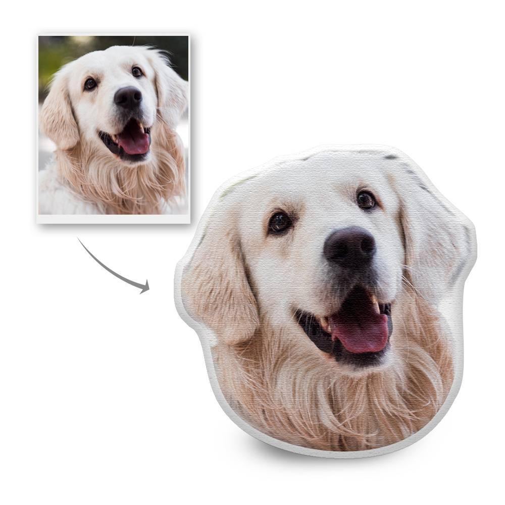 Custom Pet Photo Face Pillow 3D Portrait Pillow Fur Dog - soufeelmy