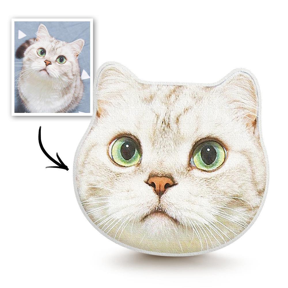 Custom Cute Cats Photo Face Pillow 3D Portrait Pillow Cool Cat - soufeelmy