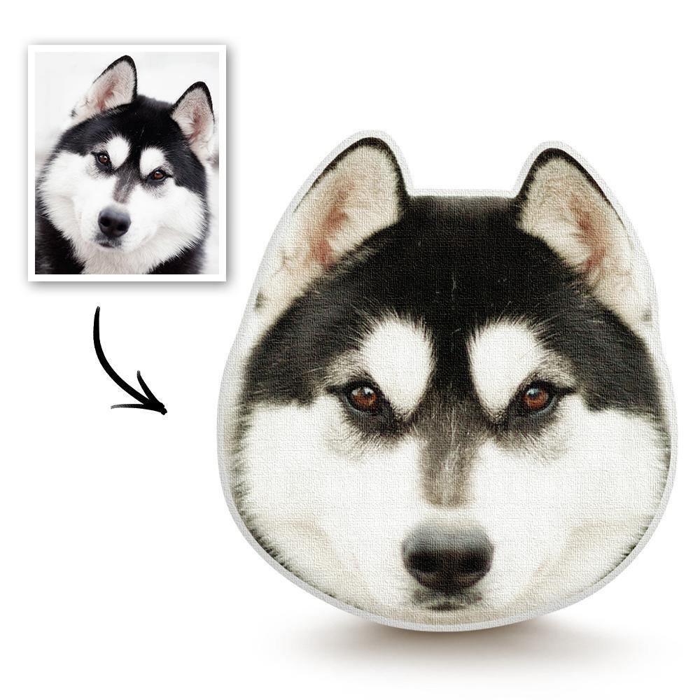 Custom Pet Head Photo Face Pillow 3D Portrait Pillow - soufeelmy