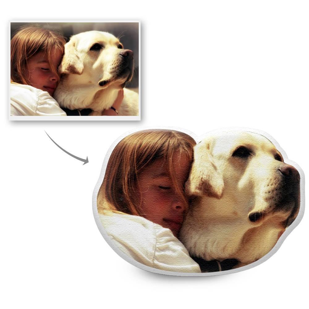 Custom Pet Head Photo Face Pillow 3D Portrait Pillow - Cute Head - soufeelmy