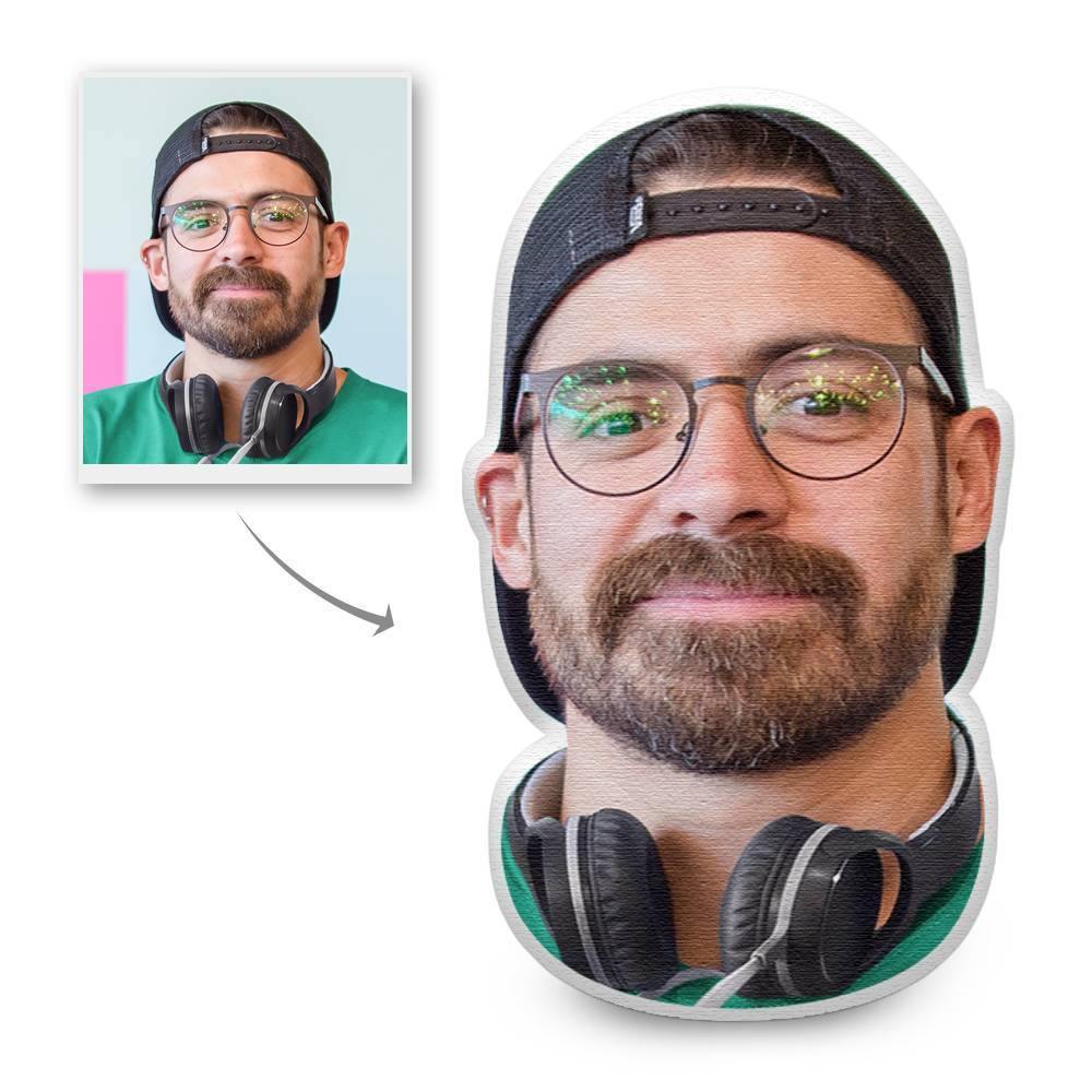 Custom Head Photo Face Pillow 3D Portrait Pillow - Men's Funny Head - soufeelmy