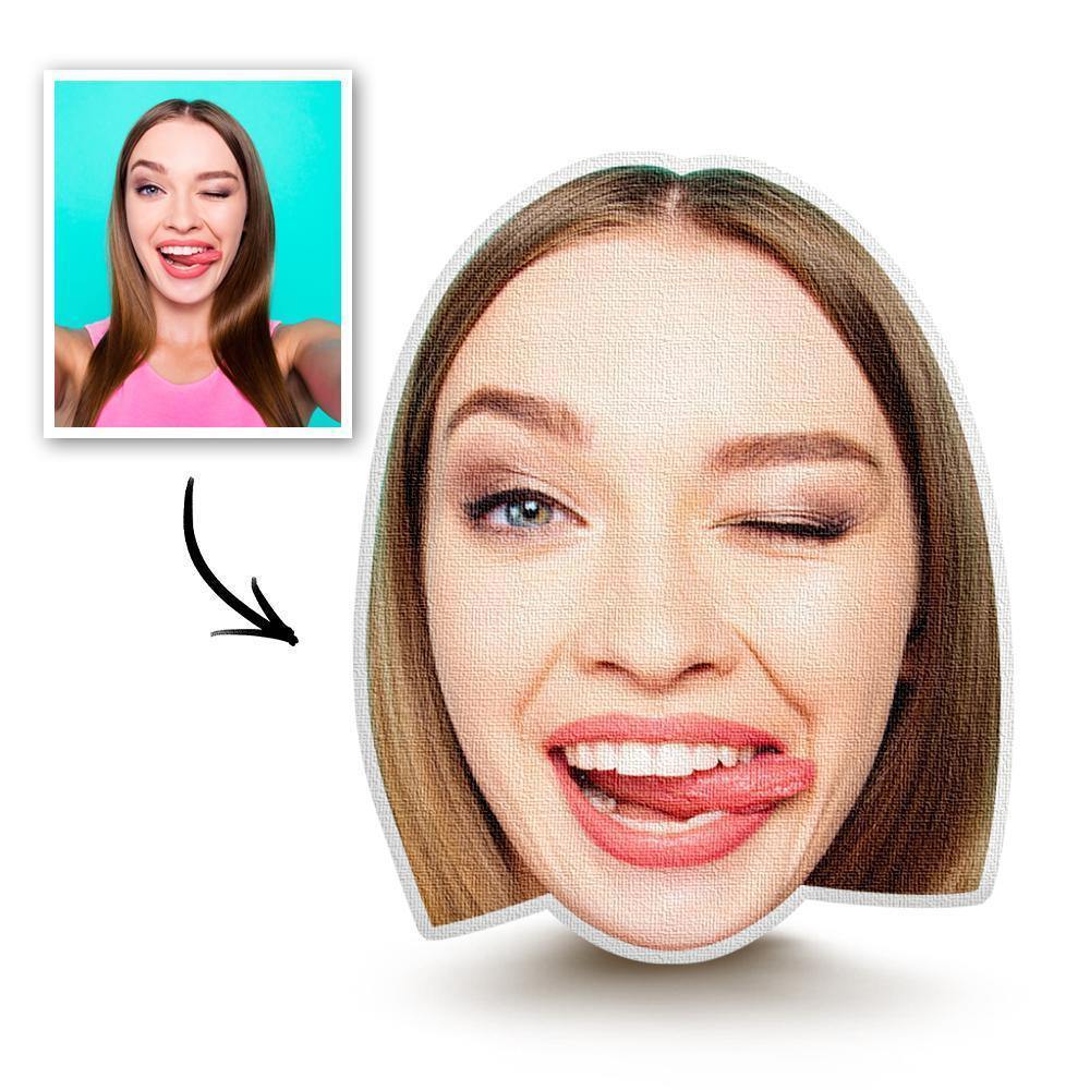 Custom Big Head Photo Face Pillow 3D Portrait Pillow - Women's - soufeelmy