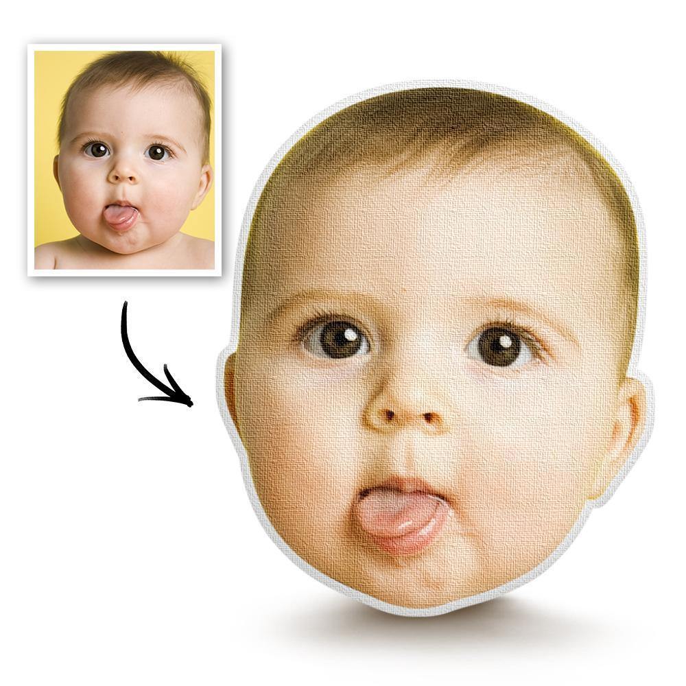 Custom Head Photo Face Pillow 3D Portrait Pillow - Cute Baby - soufeelmy