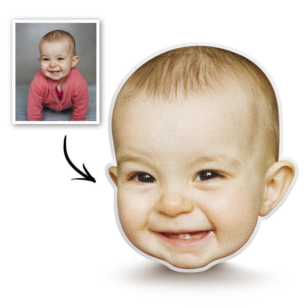 Custom Photo Face Pillow 3D Portrait Pillow - Cute Baby - soufeelmy