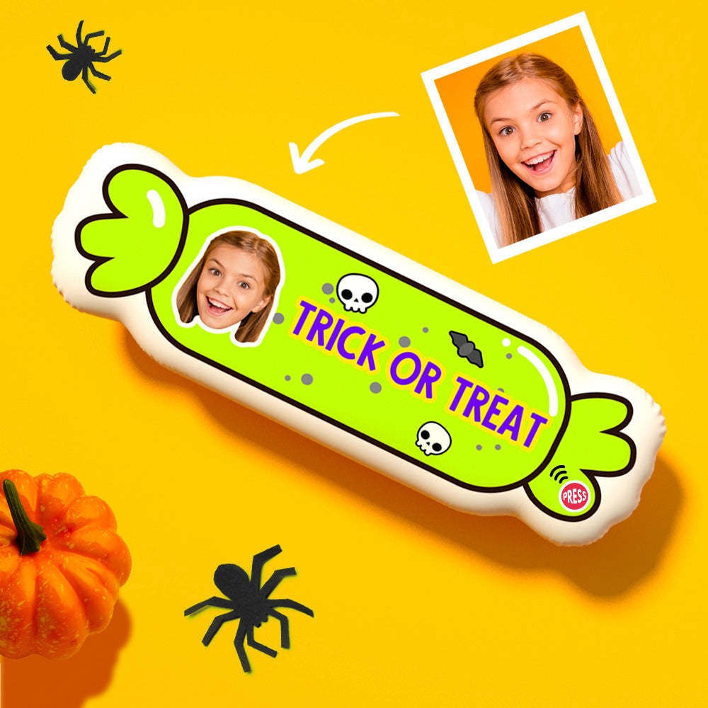 Christmas Minime Gift Custom Christmas Minime Throw Pillow Funny Trick or Treat Doll - soufeelmy