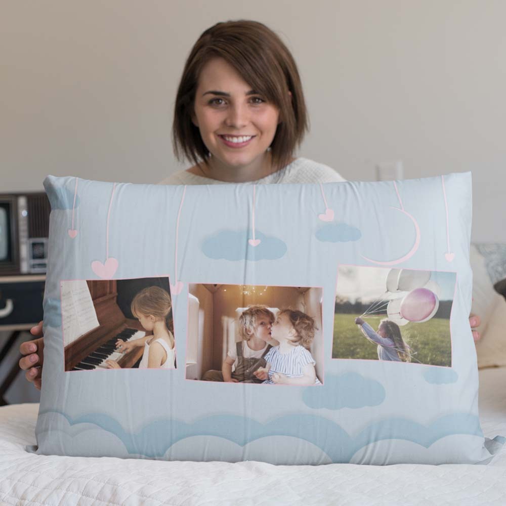 Custom Photo Pillow Personalized You and Me Rectangle Pillowcase Housewarming Gifts - soufeelmy