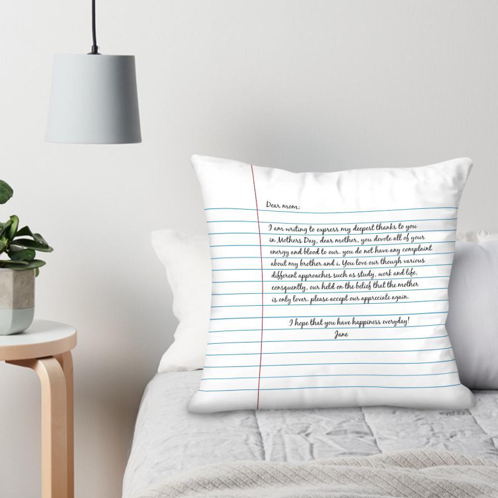 Personalized Pillow Letter To Mom Custom Pillow - soufeelmy