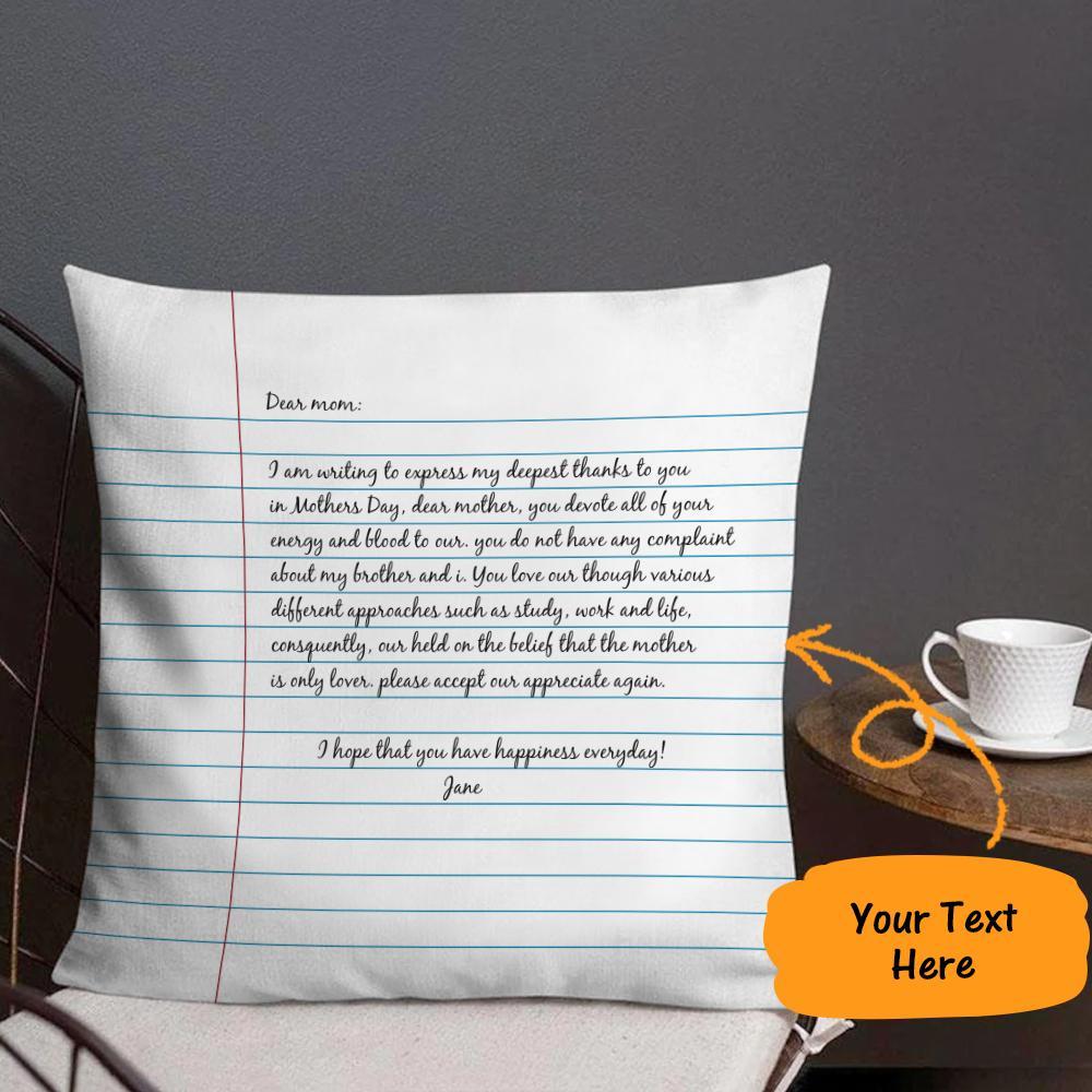 Personalized Pillow Letter To Mom Custom Pillow - soufeelmy