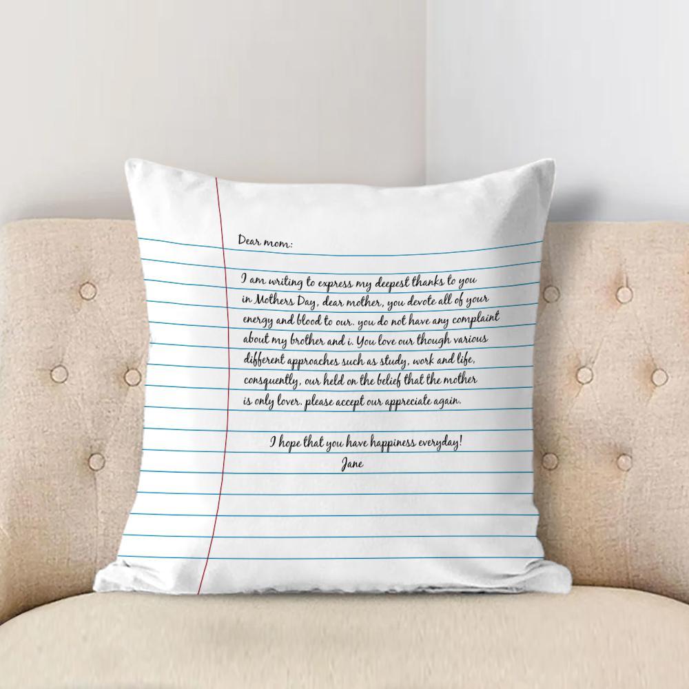 Personalized Pillow Letter To Mom Custom Pillow - soufeelmy