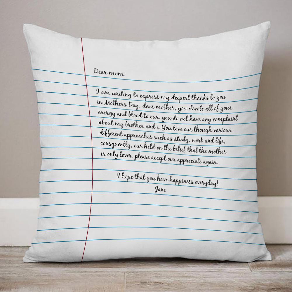 Personalized Pillow Letter To Mom Custom Pillow - soufeelmy