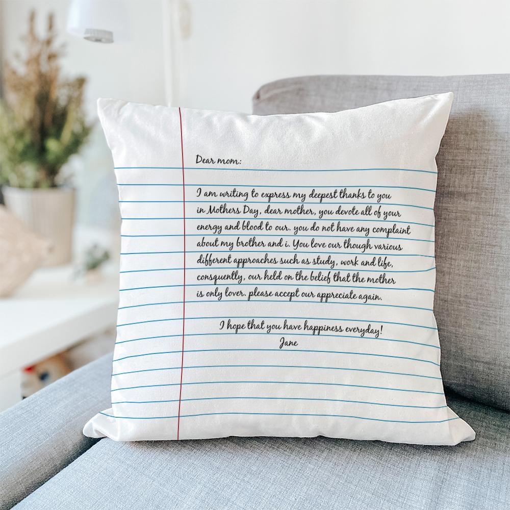 Personalized Pillow Letter To Mom Custom Pillow - soufeelmy