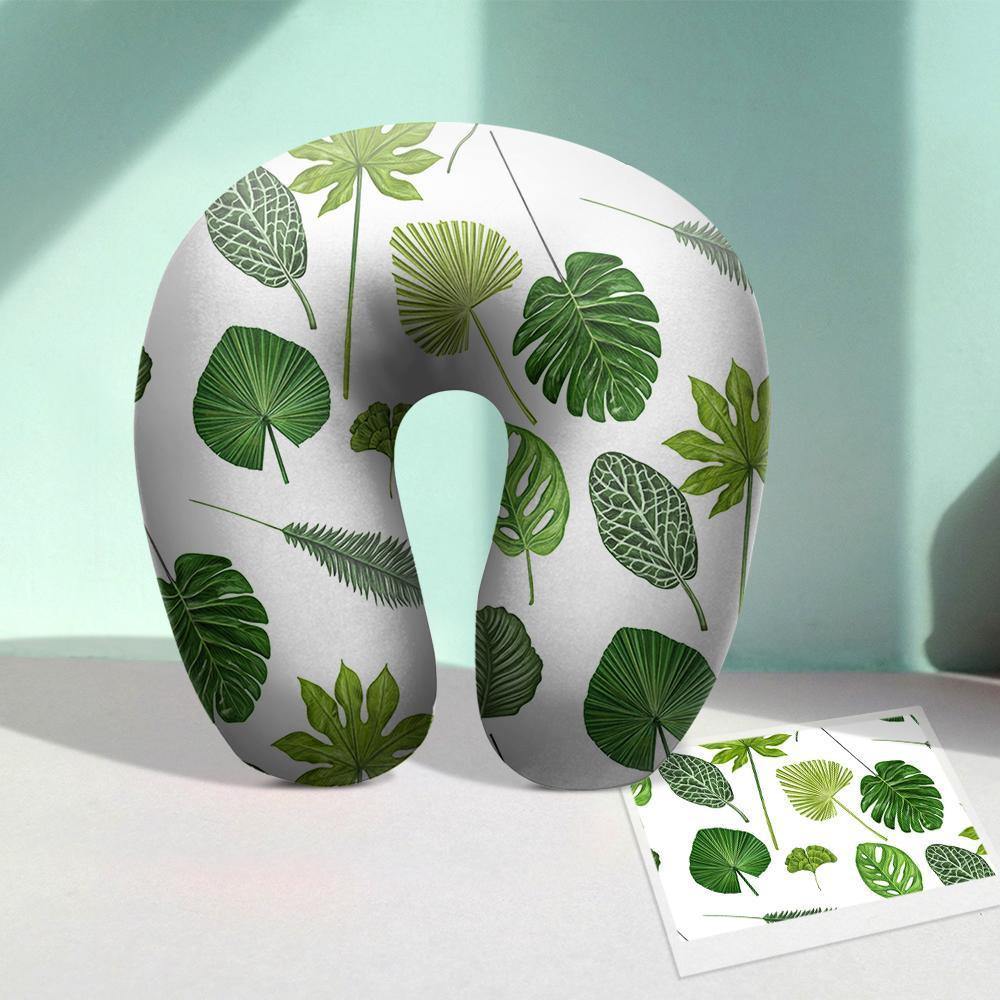 Custom Photo U-Shaped Pillow Comfortable Nursing Pillow -Leaves - soufeelmy