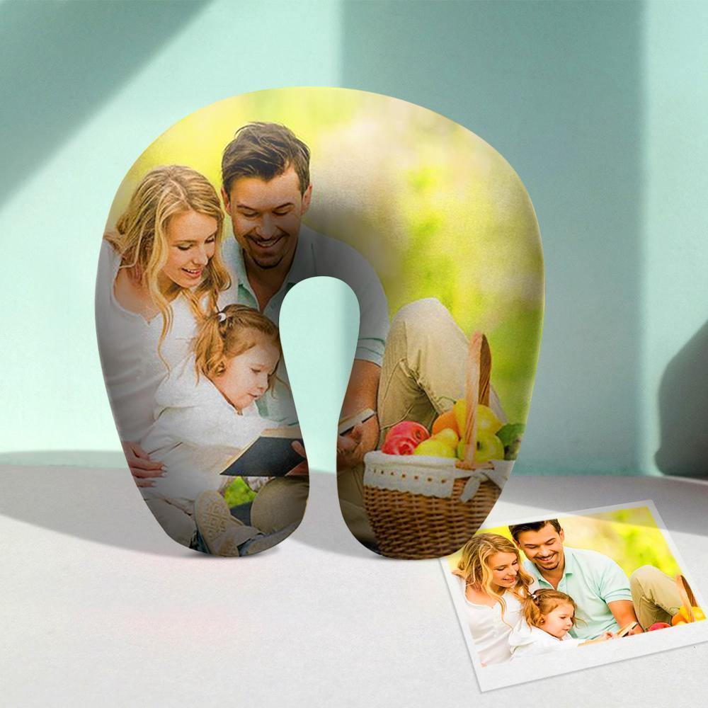 Custom Photo U-Shaped Pillow Comfortable Nursing Pillow -Family - soufeelmy