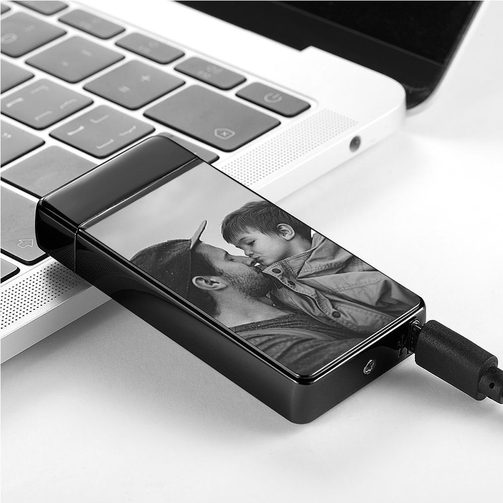 Photo Lighter Custom Photo Engraved Lighter Father's Day Gift - soufeelmy