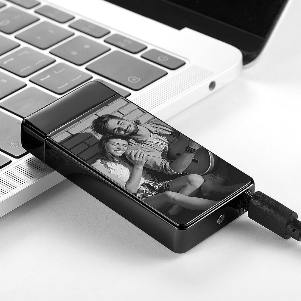 Photo Lighter Custom Photo Engraved Lighter Valentine's Gift For Lovers - soufeelmy