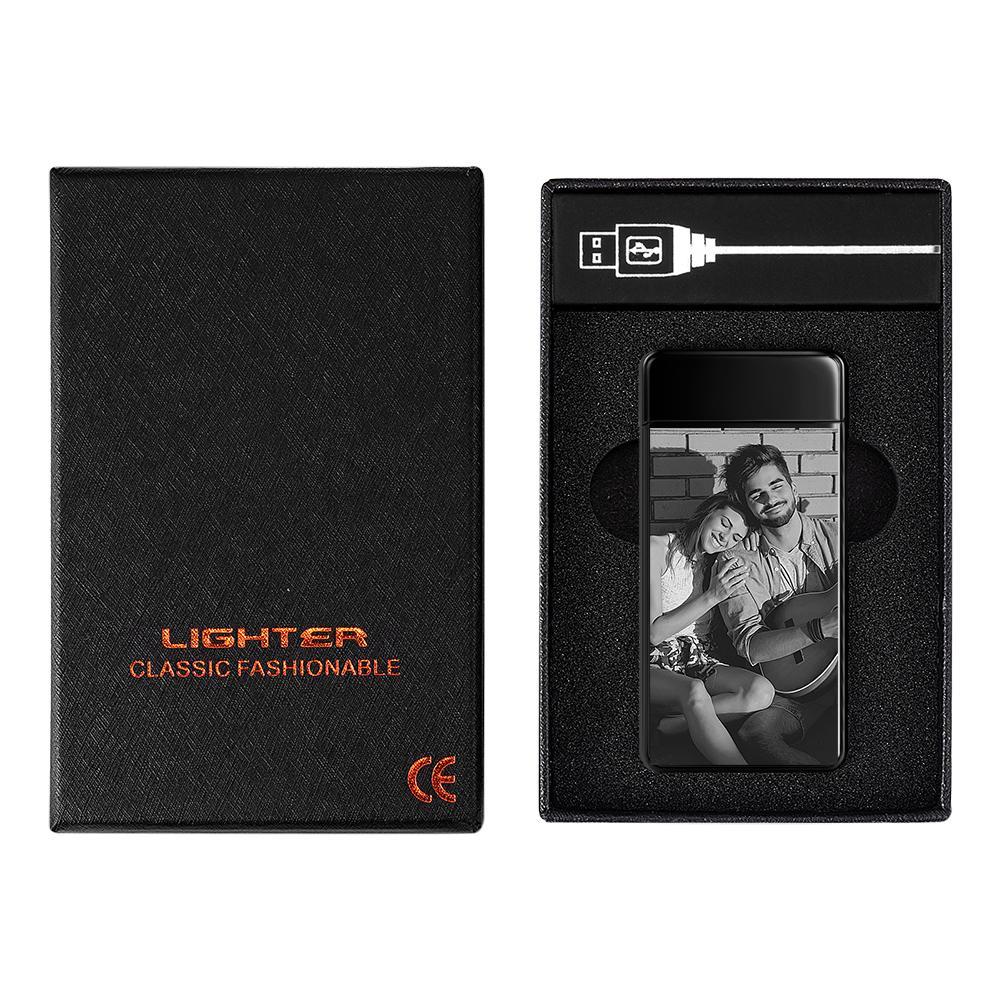 Photo Lighter Custom Photo Engraved Lighter Valentine's Gift For Lovers - soufeelmy