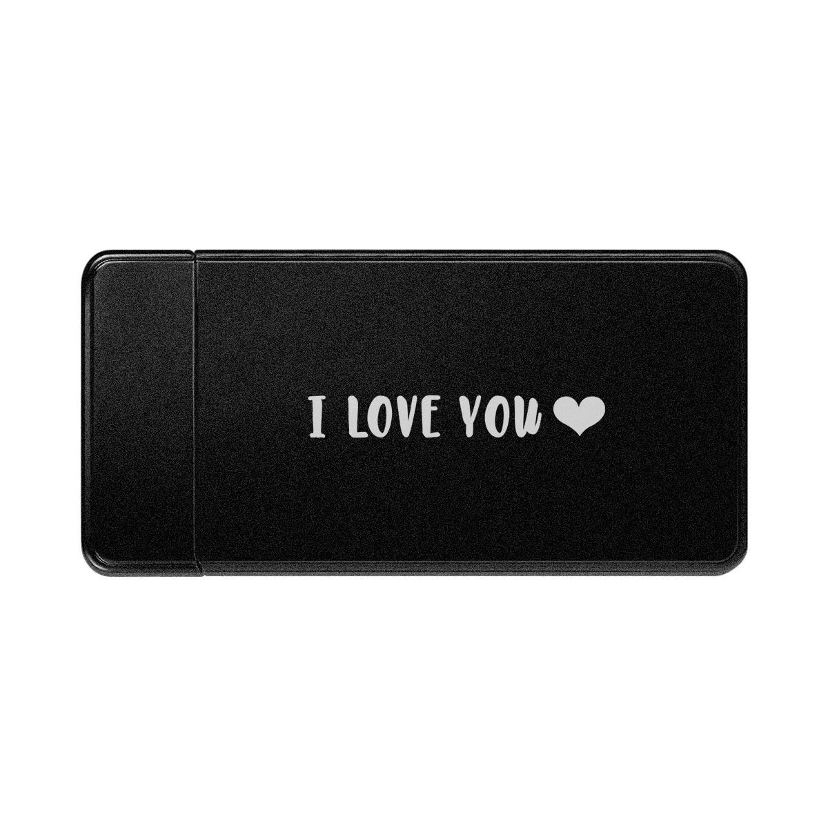 Custom Colorful Electric Cigarette Heart Photo Engraved Lighter USB Power - soufeelmy