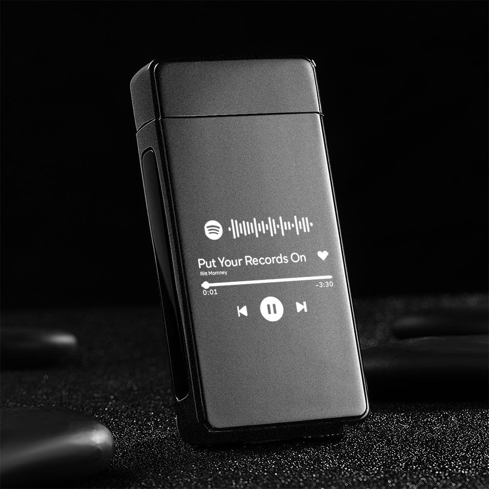 Personalized Spotify Code Engraved Lighter Custom Playlist Lighter - soufeelmy
