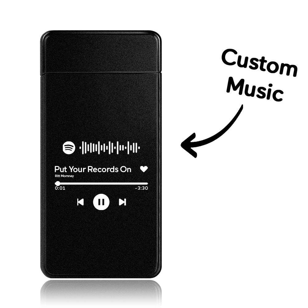 Personalized Spotify Code Engraved Lighter Custom Playlist Lighter - soufeelmy