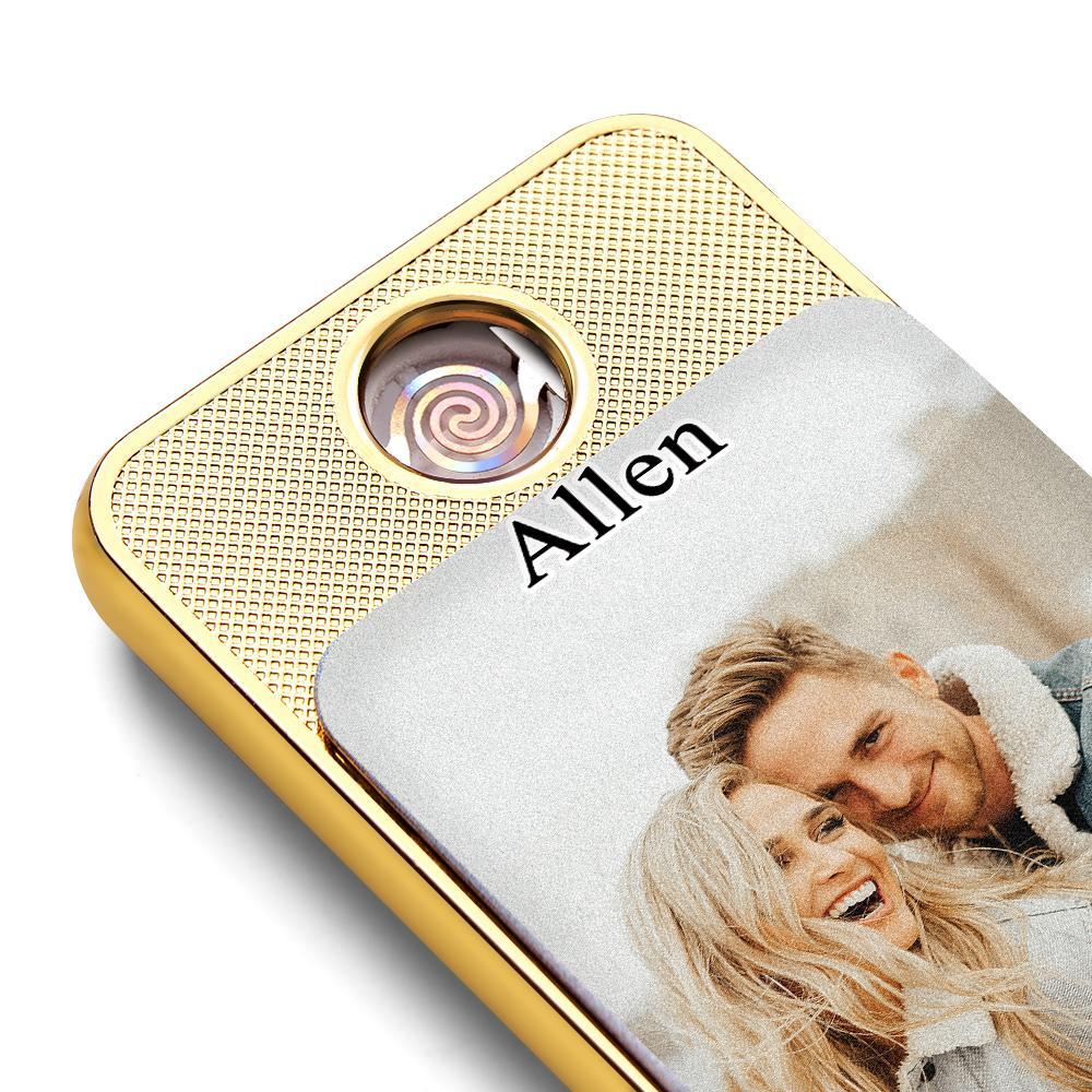 Personalized USB Rechargeable Electric Lighter with Your Photo or Image Personalised Flameless Photo Lighter - soufeelmy