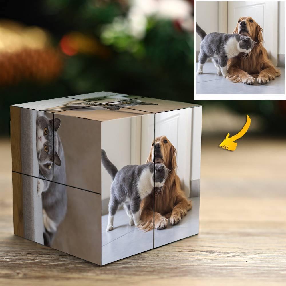 Custom Photo Frame Multiphoto Rubic's Cube Cute Pet