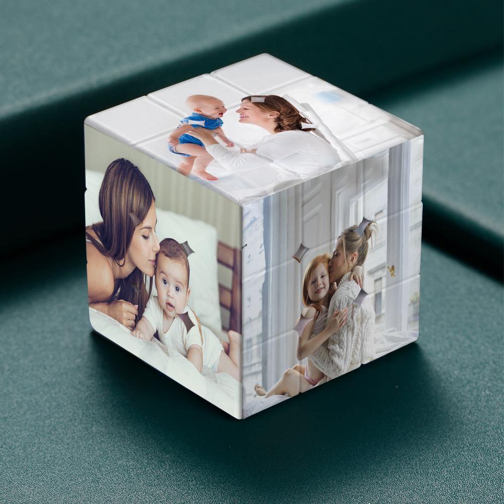 Multiphoto Rubic's Cube Personalized  Six Pictures Mother's Gifts