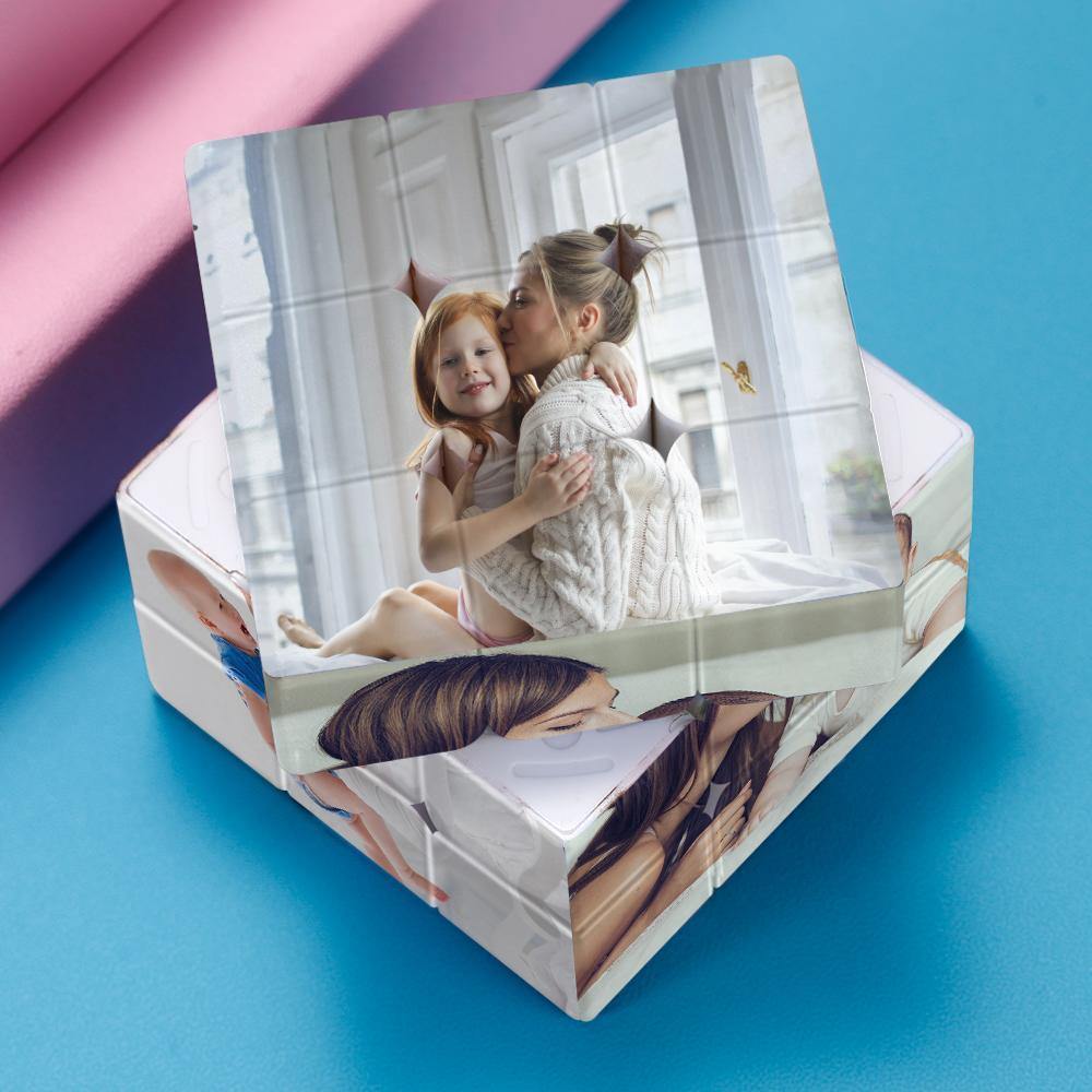 Multiphoto Rubic's Cube Personalized  Six Pictures Mother's Gifts