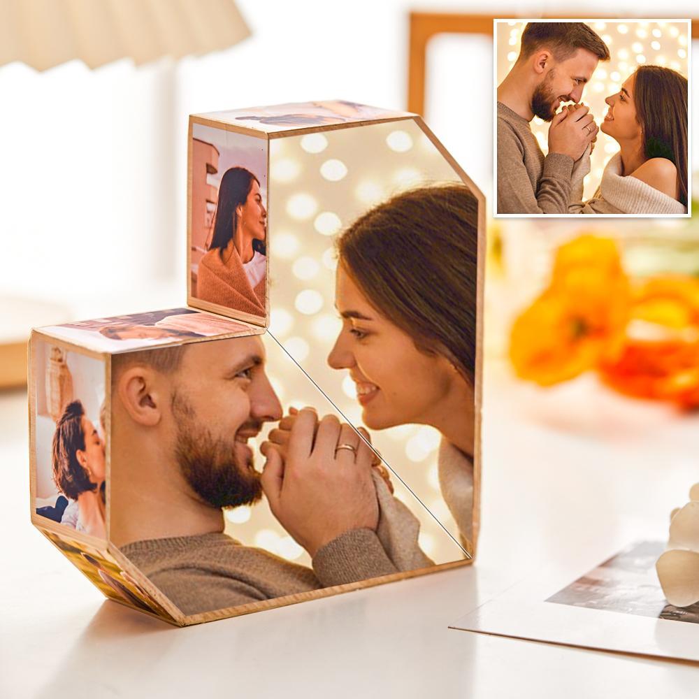 Photo Frame Rubic's Multiphoto Frame Personalized Pet Picture Collage Cube