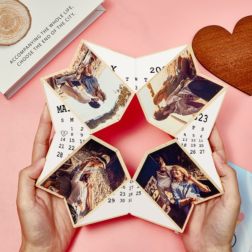 Custom Multiphoto Rubic's Cube Personalized Calendar Home Ornament Rubic's Cube - soufeelmy