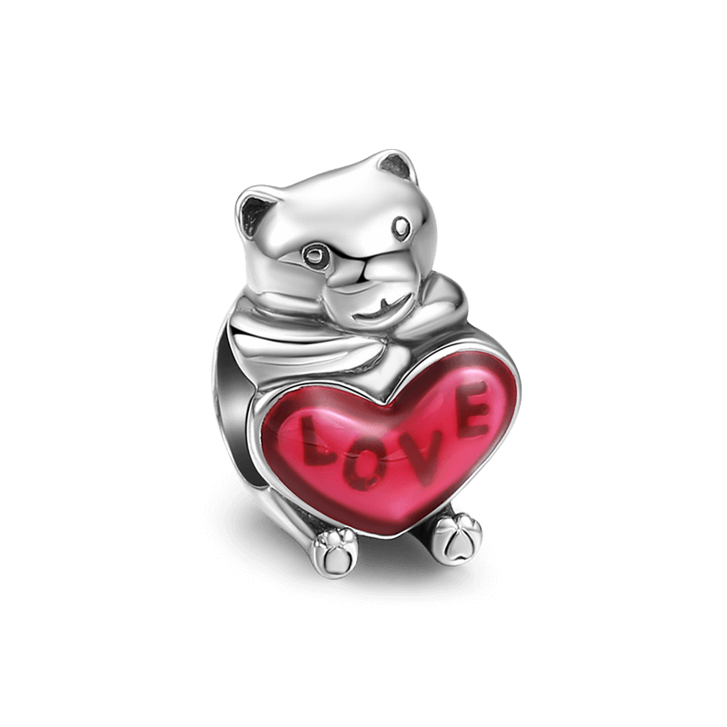 Baby Bear Charm Silver - soufeelus