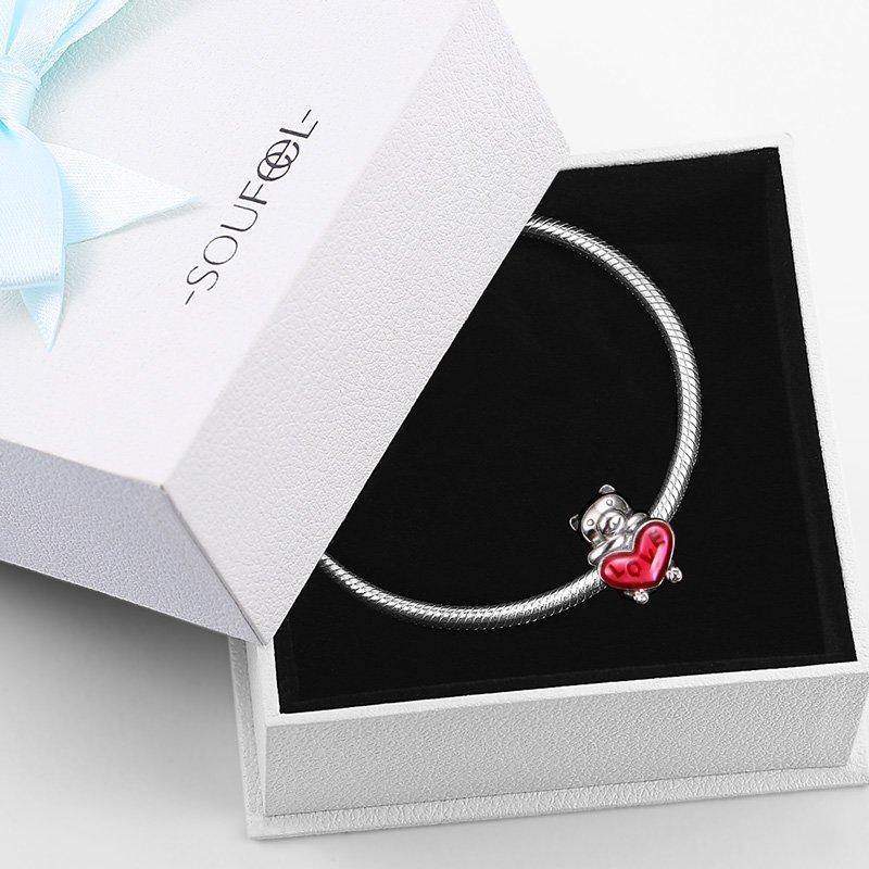 Baby Bear Charm Silver - soufeelus