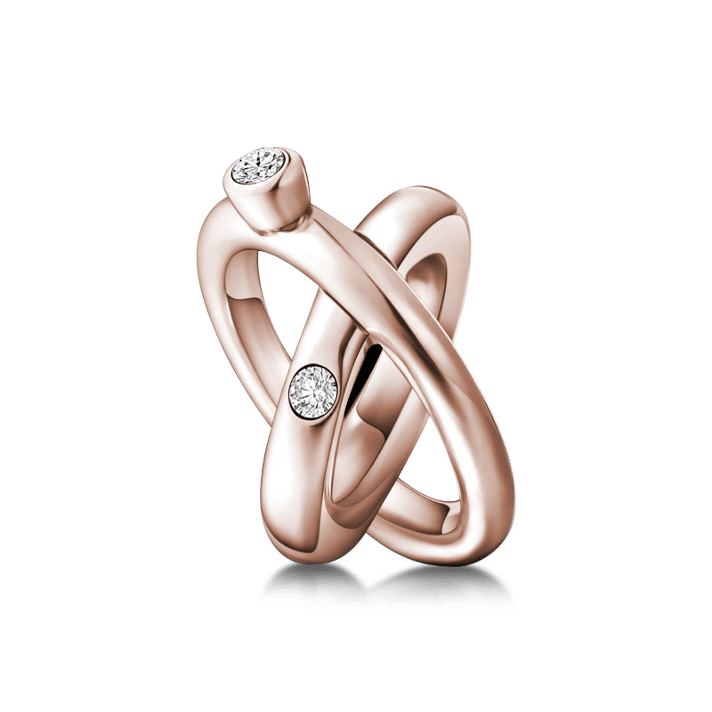 True Love Charm Rose Gold Plated Silver - soufeelus