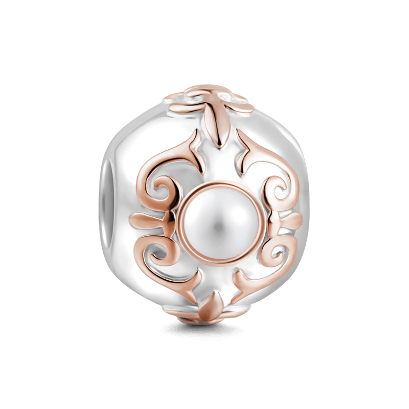 Bright Pearls At Sea Charm Rose Gold - soufeelus