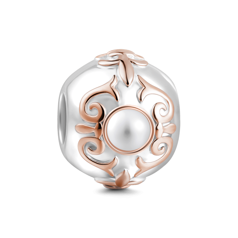 Bright Pearls At Sea Charm Rose Gold - 